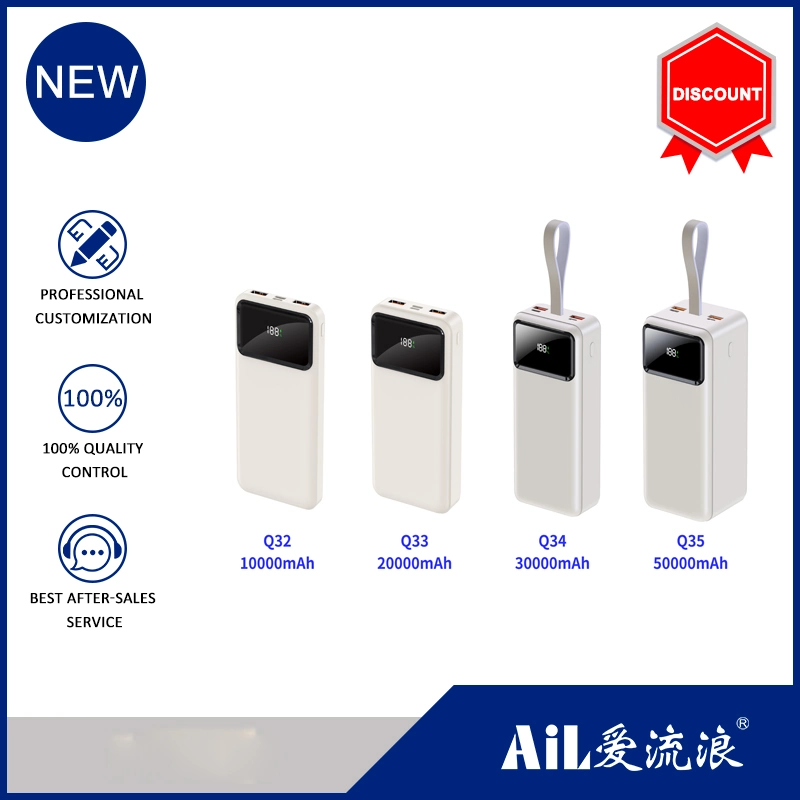 LED Display Dual Fast Charging Mini Powerbank 10000mAh Power Bank