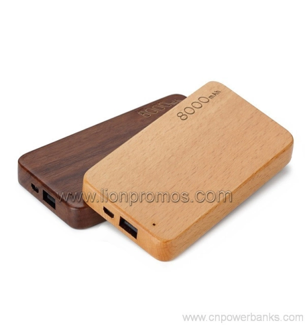 Eco Friendly Green Gifts Wood Bamboo Power Bank